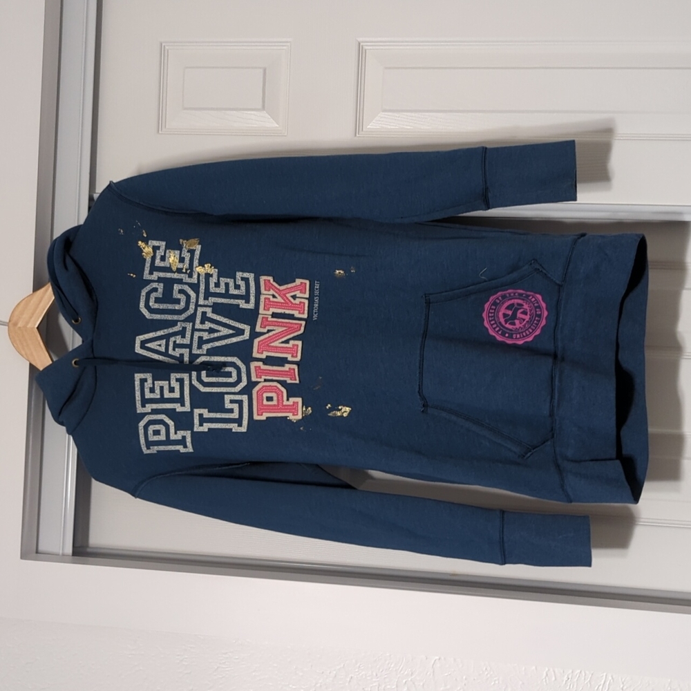Vintage VS Pink Long Hoodie